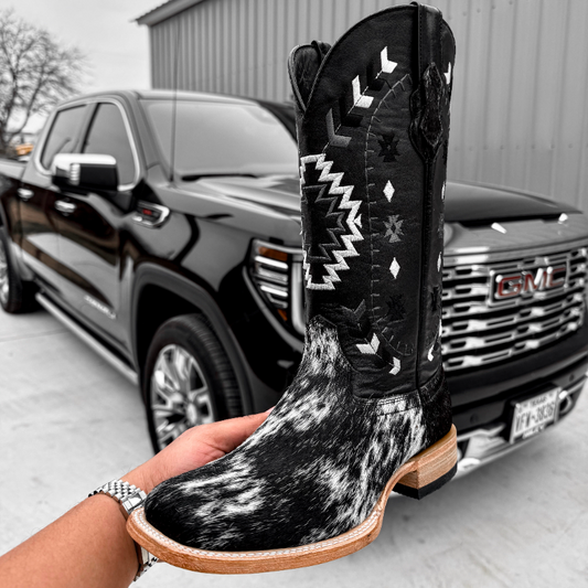 Premium Cowhide Boots – Square Toe