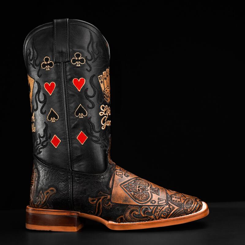 “The Gambler 2.0”—— Royal Flush Country Cowboy Boots