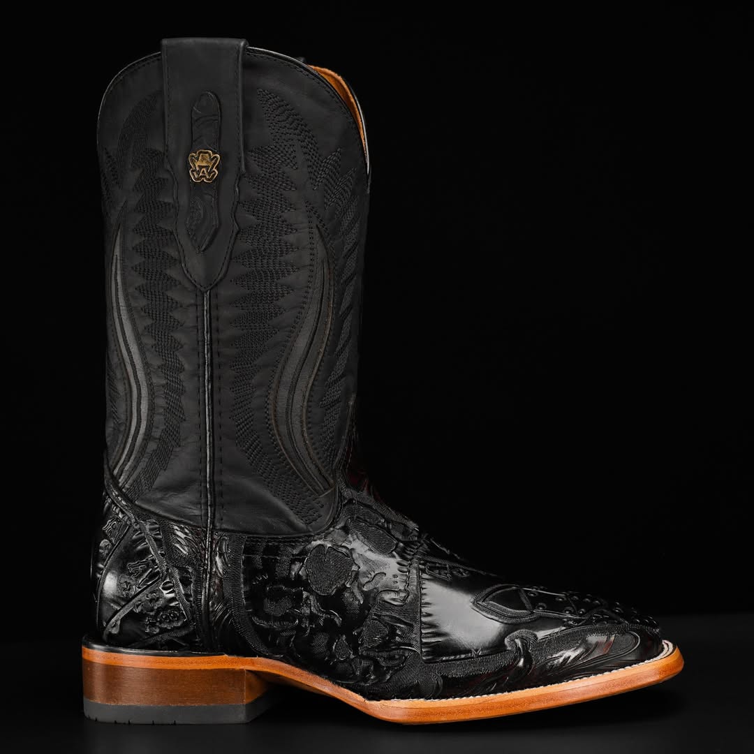 Iron Trail Cowboy Boots - Midnight Forge, Square Toe