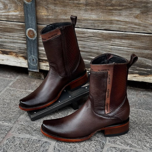 Honey-Toned Elegance Cowboy Boots