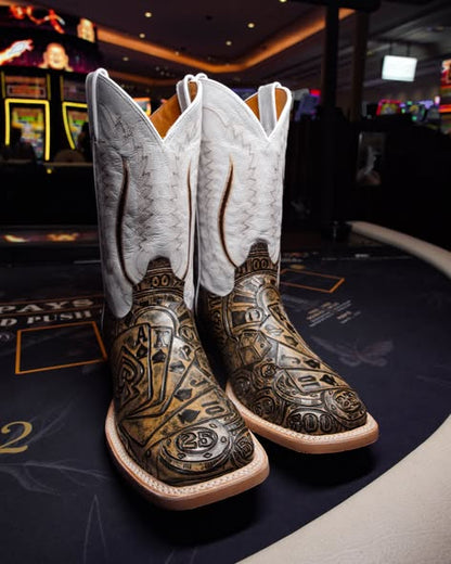 Casino Royale Western Boots – Poker Edition