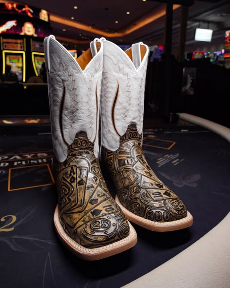 Casino Royale Western Boots – Poker Edition