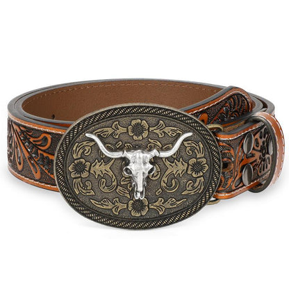 Western cowboy belts for both men and women.