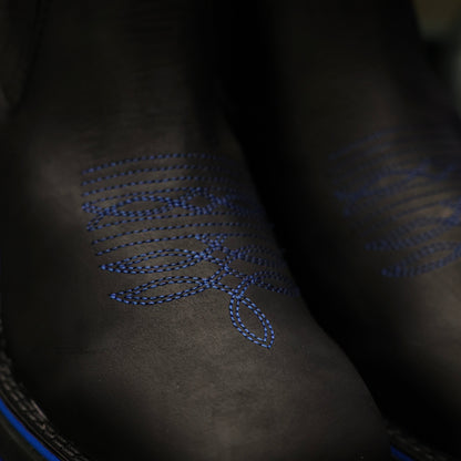 Black Nobuck Leather Botin - 3D Sole Composite Toe