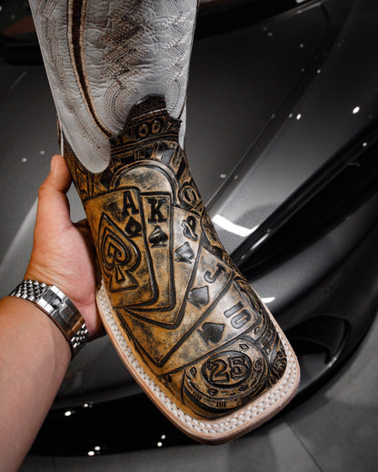 Casino Royale Western Boots – Poker Edition