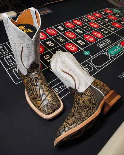 Casino Royale Western Boots – Poker Edition