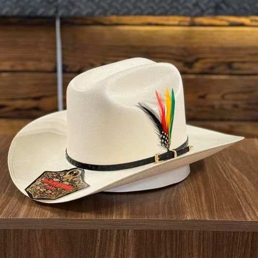 Fashion Felt Hat With Leather Trim