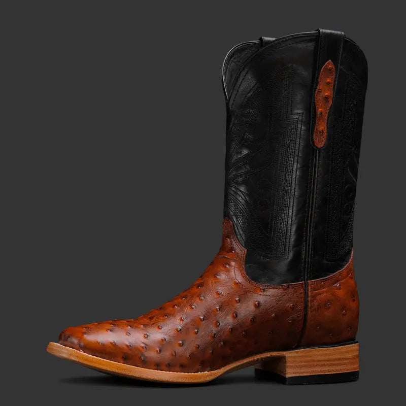 Men's Leather Cowboy Boots – Square Toe Design