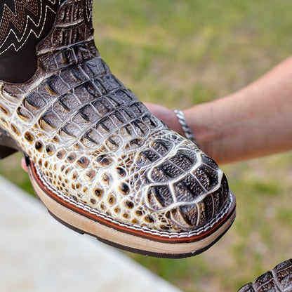 Desert Orix Caiman Neck Leather Boots With 3D Lightweight Sole - Composite Toe