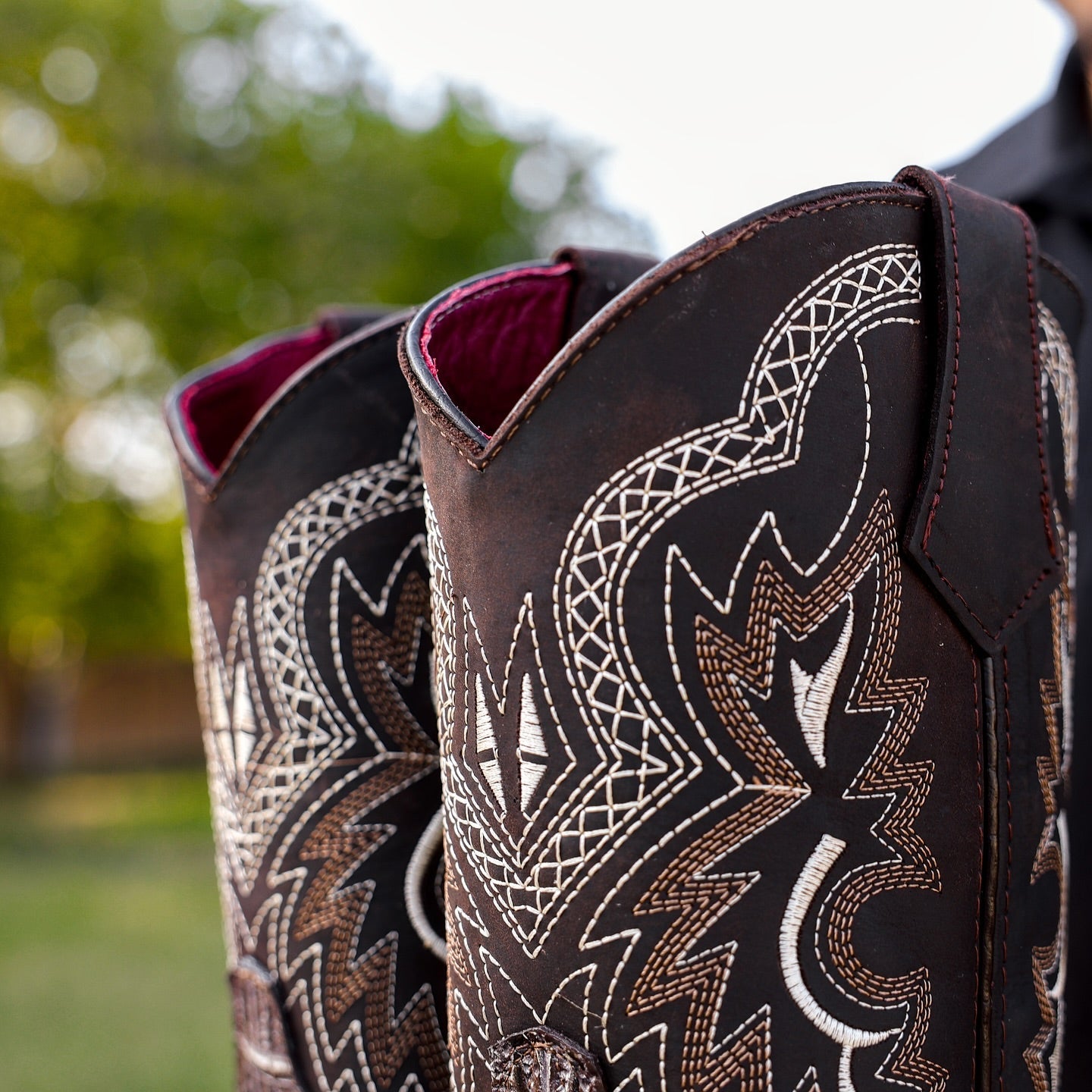 Desert Orix Caiman Neck Leather Boots With 3D Lightweight Sole - Composite Toe