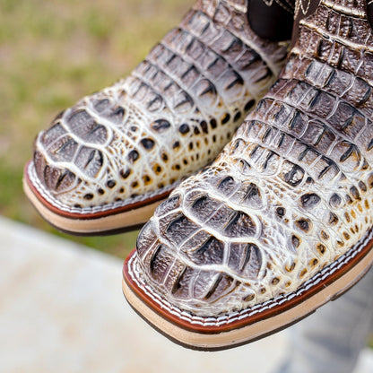 Desert Orix Caiman Neck Leather Boots With 3D Lightweight Sole - Composite Toe