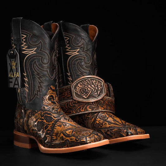 High Stakes Gambler Cowboy Boots