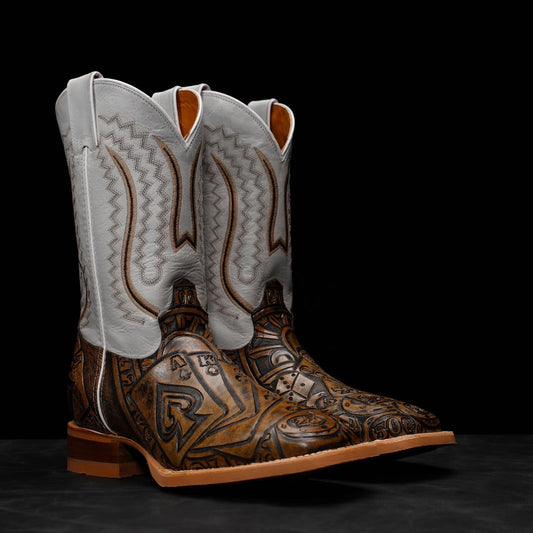 The Gambler Hand Tooled Boots