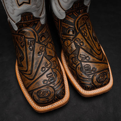 The Gambler Hand Tooled Boots