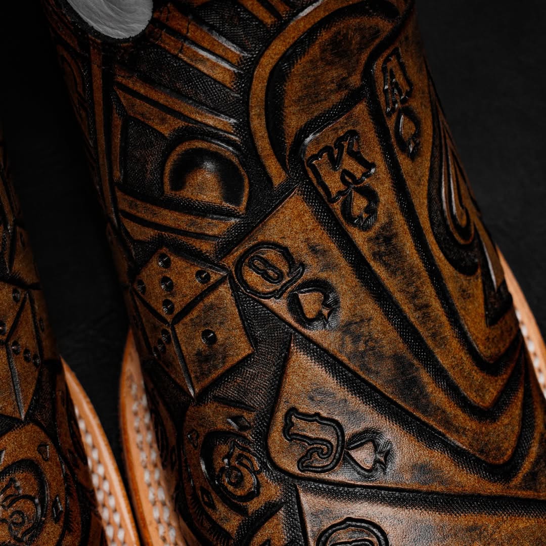 The Gambler Hand Tooled Boots