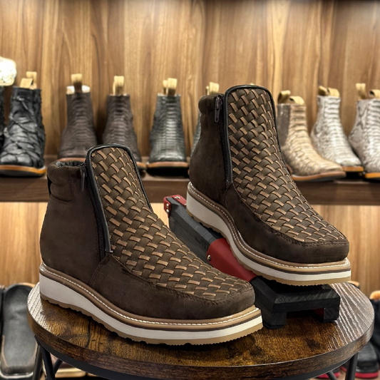 Hand-Woven Cowboy Boots