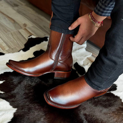 Honey-Toned Elegance Cowboy Boots