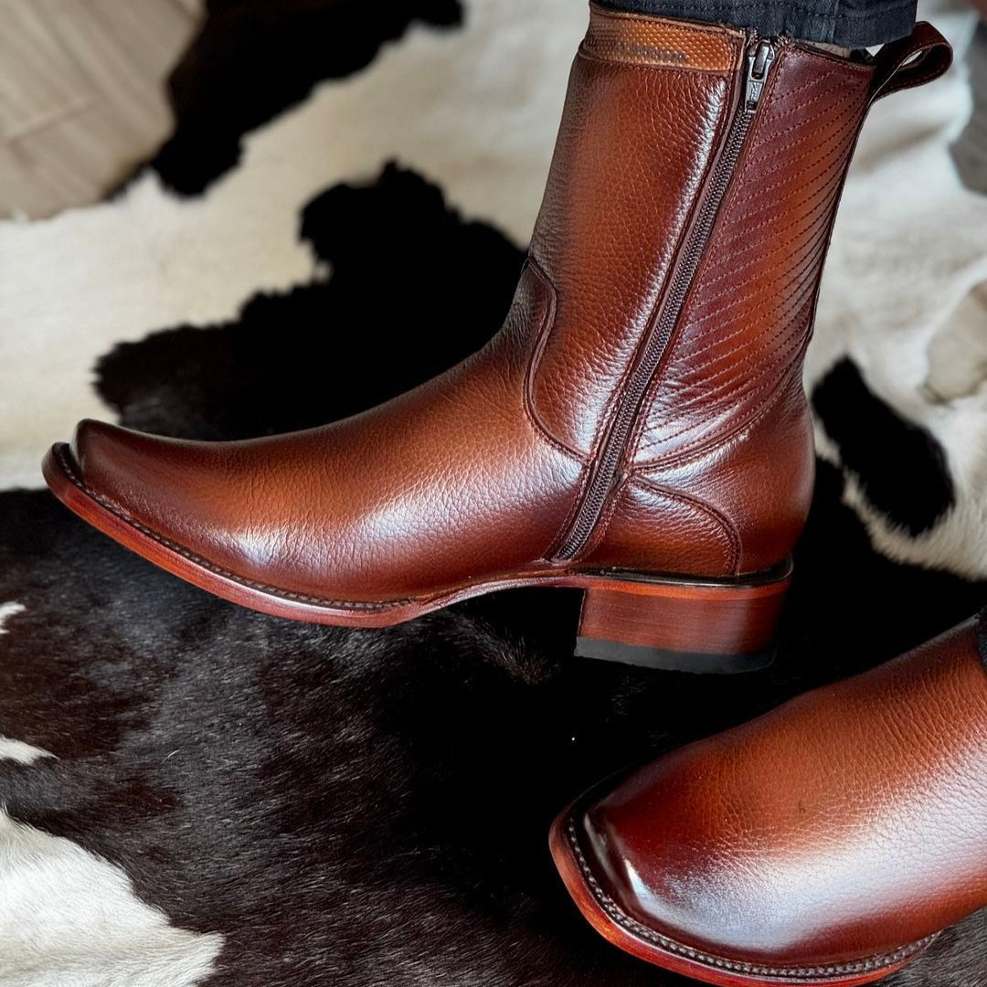 Honey-Toned Elegance Cowboy Boots